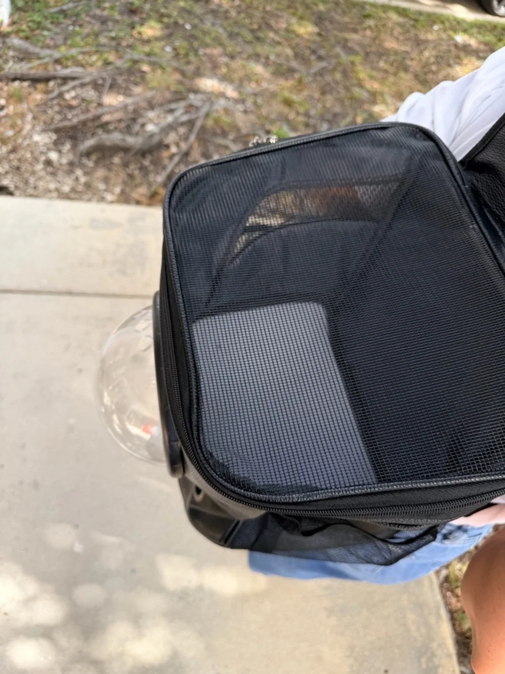 Black Pet Backpack Carrier with Bubble Window -‎ Comfortable Travel Carrier